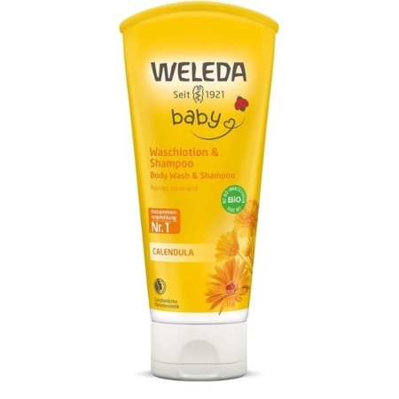 Weleda Calendula Szampon i płyn do mycia ciała dla niemowląt z nagietkiem lekarskim