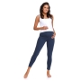 Cotton maternity leggings by DN (dark blue)