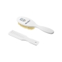 Hairbrush and comb by Akuku (white)