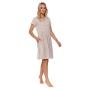 Maternity nursing nightdress by DN (brown, white)