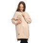 Długa bluza ciążowa i do karmienia z rozcieciami Aurellia, Mija (Beige)