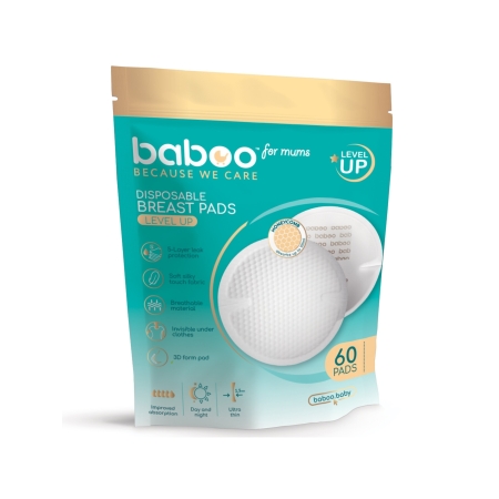 Disposable bra pads, 60 pcs, Baboo