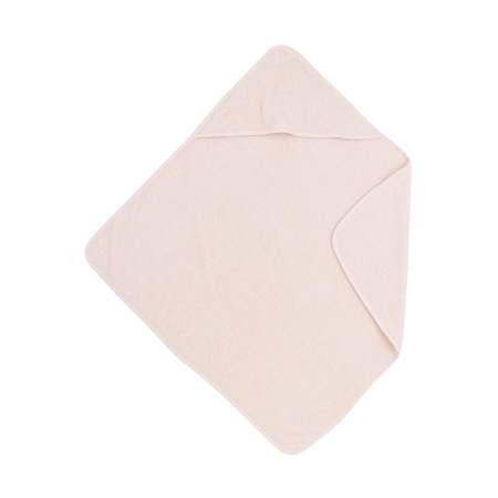 Bathcape basic terry 75x75, by Meyco Baby soft pink