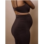 Bezszwowe legginsy ciążowe Cara Sensil® Breeze, Noppies (Coffee Bean)