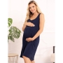 Nightwear for pregnant and nursing Sofia, ForMommy (dark blue)