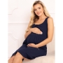 Nightwear for pregnant and nursing Sofia, ForMommy (dark blue)