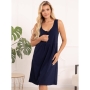 Nightwear for pregnant and nursing Sofia, ForMommy (dark blue)