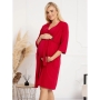 Dressing gown for pregnant and nursing women Basic, ForMommy (burgundy)