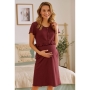 Nightwear for pregnant and nursing women,  sangria DN