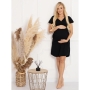 Nightwear for pregnant and nursing Ismena, ForMommy (black)