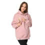 Bluza ciążowa i do karmienia z kapturem Naomi, Mija (rożowy)