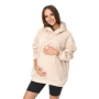 Bluza ciążowa i do karmienia z kapturem Naomi, Mija (beżowy)