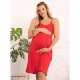 Nightwear for pregnant and nursing, Merry, ForMommy, red