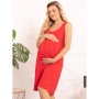 Nightwear for pregnant and nursing Sofia, ForMommy (red)