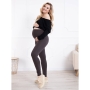 Legginsy ciążowe, Classic, ForMommy (Brąz)