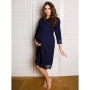 Robe for pregnant and nursing, Grace, by ForMommy (dark blue)