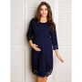 Robe for pregnant and nursing, Grace, by ForMommy (dark blue)