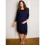Robe for pregnant and nursing, Grace, by ForMommy (dark blue)