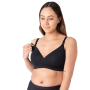 EMBRACE LEAKPROOF BLACK T-SHIRT NURSING BRA - WIREFREE