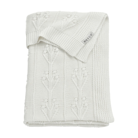 Baby blanket 75x100cm, Meyco Baby Romantic flower, offwhite, TOG 1.0