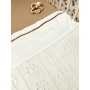Baby blanket 75x100cm, Meyco Baby Romantic flower, offwhite, TOG 1.0