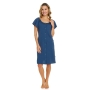 Maternity breastfeeding nightdress, Deep Blue by DN