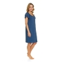 Maternity breastfeeding nightdress, Deep Blue by DN