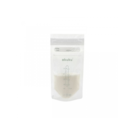 Sterylne woreczki do przechowywania pokarmu 150 ml, 30 szt., Akuku