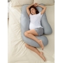 U Shaped Cooling Fabric Pregnancy Pillow, Momcozy