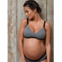 Bralette for pregnant and lactating women Serena, Grey, Cache Coeur