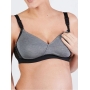 Bralette for pregnant and lactating women Serena, Grey, Cache Coeur