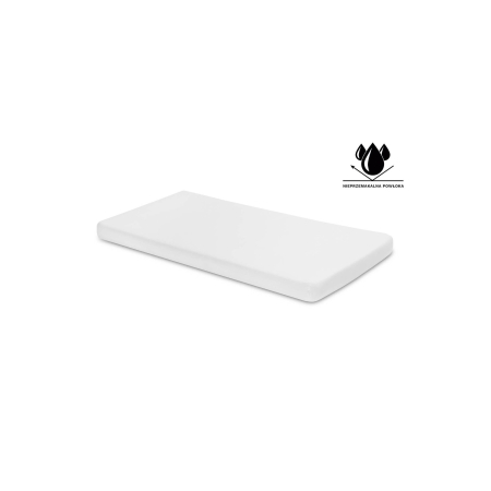 Prześciereadło nieprzemakalne jersey biały 120x60, Sensillo
