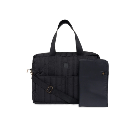 Diaper Bag Puffed Moos - Black, Jollein
