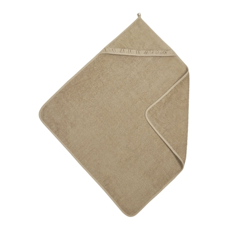 Bathcape basic terry 80x80, by Meyco Baby (Ruffle taupe)