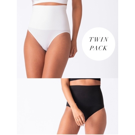 Twin Pack Post Maternity Shaping Briefs , CHOCOLATE, Seraphine (Kopija)
