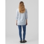 Shirt-type blouse for pregnant and nursing mothers VMMBUMPLY, Vero Moda (White/blue)