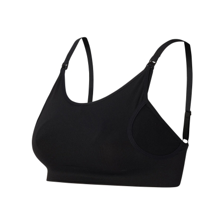 Nursing bra seamless pumping Mae Sensil® Breeze - Black