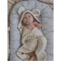 Elodie organic cotton baby nest 0+ with handles (Light grey)