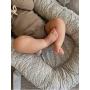 Elodie organic cotton baby nest 0+ with handles (Light grey)