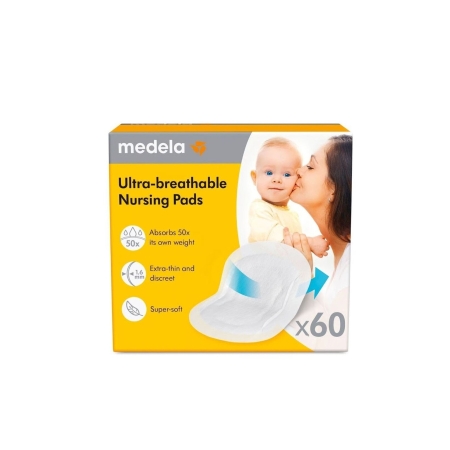 Bra pads, Ultra-breathable, 60 pcs. Medela
