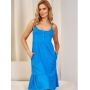 Maternity breastfeeding nightdress, DN 7244 Ocean blue
