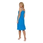 Maternity breastfeeding nightdress, DN 7244 Ocean blue