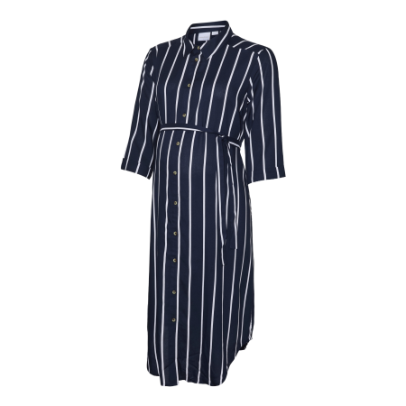 Long viscose dress for pregnant and nursing women MLSILVIE, Mamalicious