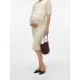 Maternity and nursing dress MLNEWSIV 2/4 sleeves, Mamalicious (Sand)