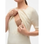 Maternity and nursing dress MLNEWSIV 2/4 sleeves, Mamalicious (Sand)