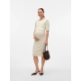 Maternity and nursing dress MLNEWSIV 2/4 sleeves, Mamalicious (Sand)