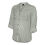 Shirt-type blouse for pregnant and nursing mothers VMMBUMPLY, Vero Moda (White/green)
