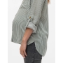 Shirt-type blouse for pregnant and nursing mothers VMMBUMPLY, Vero Moda (White/green)