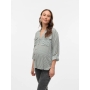 Shirt-type blouse for pregnant and nursing mothers VMMBUMPLY, Vero Moda (White/green)