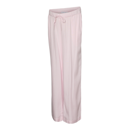 Maternity casual pants MLNICOLA, Mamalicious (pink/white)